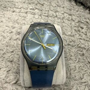 Swatch Blue and Green Watch